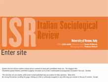 Tablet Screenshot of italiansociologicalreview.org